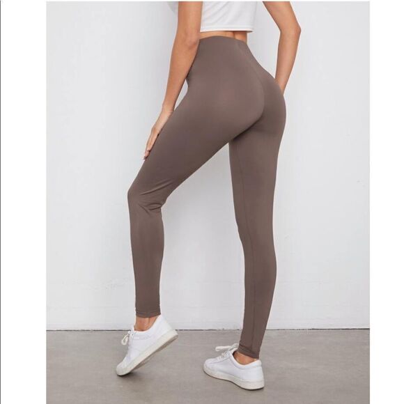 Shein NWT High Waist Soft Solid Leggings - Picture 2 of 5